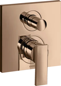 Axor Citterio Single Lever Manual Bath Mixer For Concealed Installation With Lever Handle Polished Red Gold