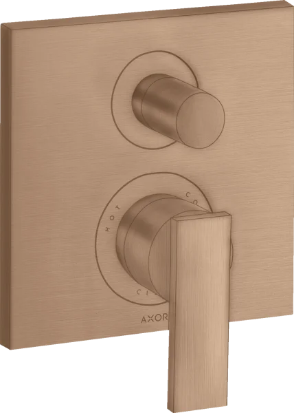Axor Citterio Single Lever Manual Bath Mixer For Concealed Installation With Lever Handle Brushed Red Gold