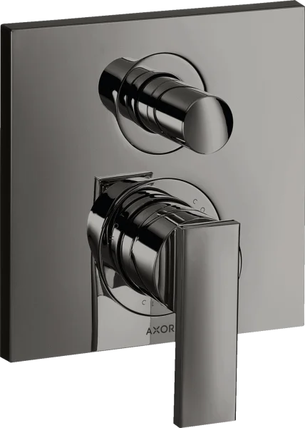 Axor Citterio Single Lever Manual Bath Mixer For Concealed Installation With Lever Handle Polished Black Chrome
