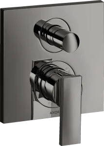 Axor Citterio Single Lever Manual Bath Mixer For Concealed Installation With Lever Handle Polished Black Chrome