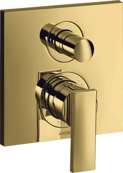 Axor Citterio Single Lever Manual Bath Mixer For Concealed Installation With Lever Handle Gold Polished