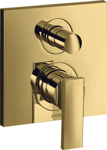 Axor Citterio Single Lever Manual Bath Mixer For Concealed Installation With Lever Handle Gold Polished