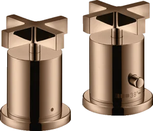 Axor Citterio Thermostatic Bath Filler Concealed 130 X 110 X 87mm Rose Gold/gold - Polished