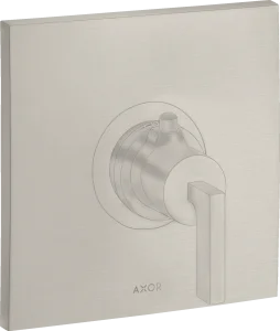 Axor Citterio Thermostatic Mixer Highflow For Concealed Installation With Lever Handle Stainless Steel