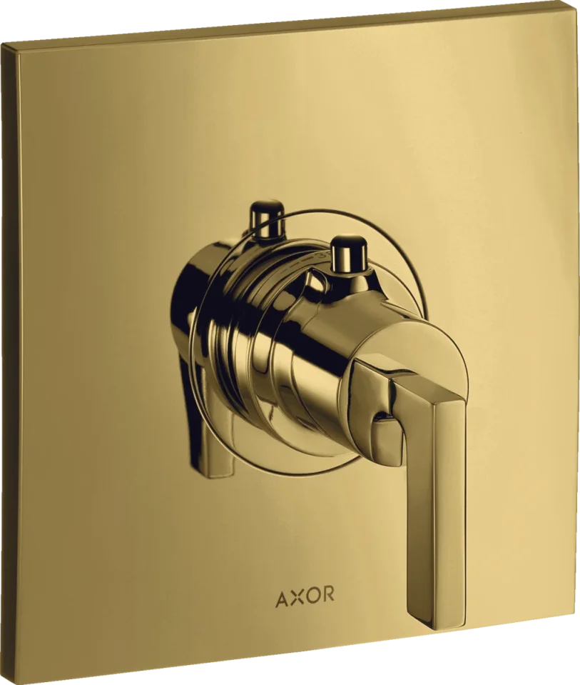 Axor Citterio Thermostatic Shower Mixer Concealed 217 X 187 X 135mm Gold - Polished product image - Image 1