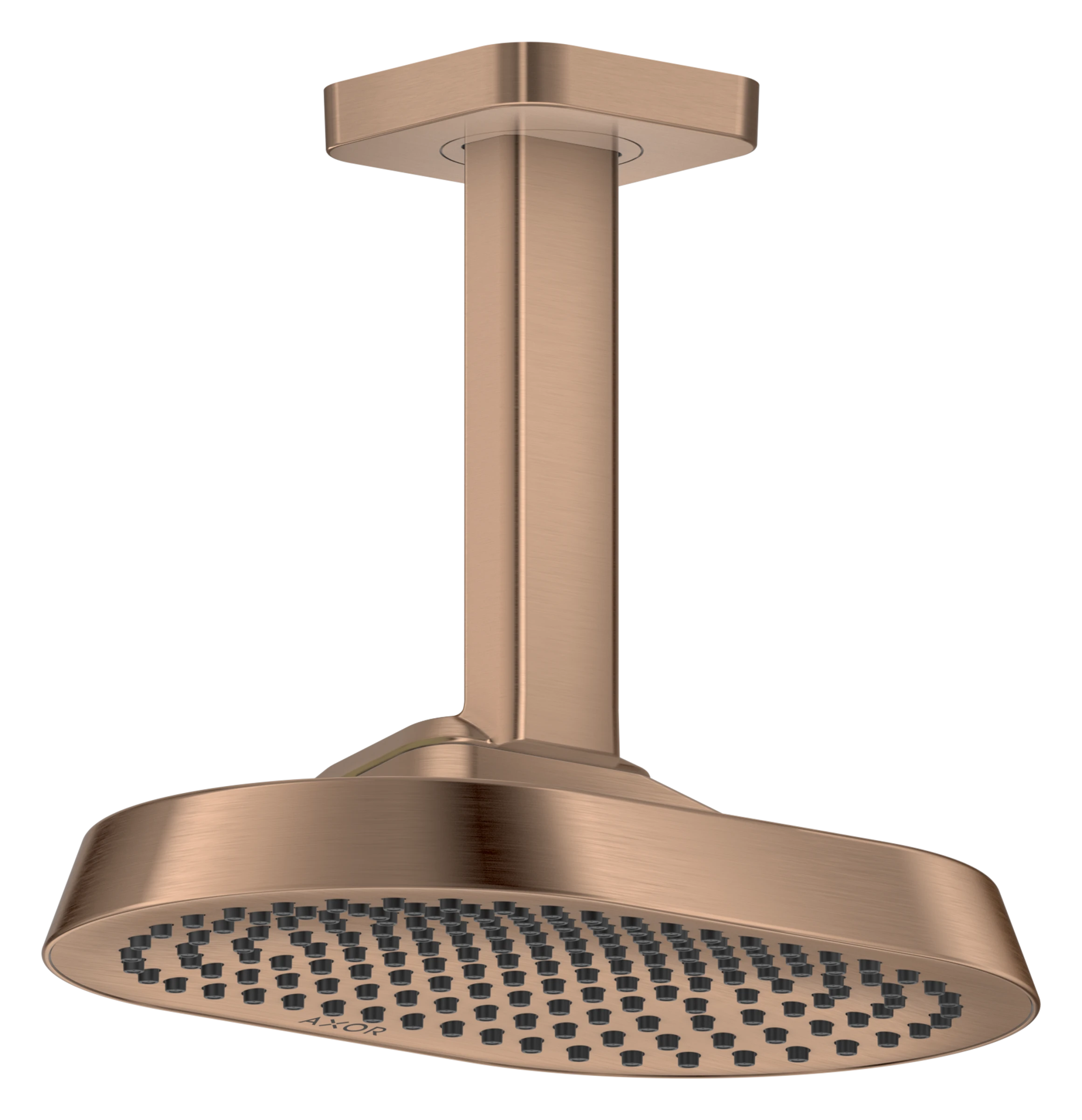 Axor Showersphere Overhead Showers 670 X 390 X 165mm Rose Gold/gold - Brushed
