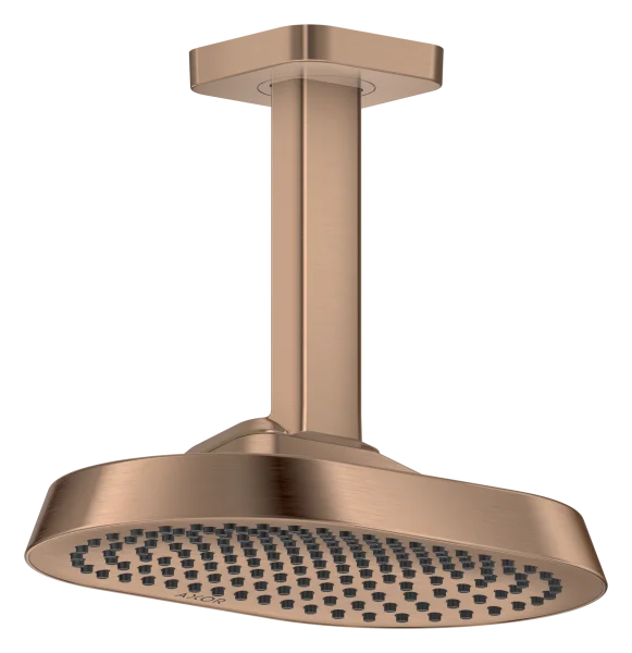 Axor Showersphere Overhead Showers 670 X 390 X 165mm Rose Gold/gold - Brushed