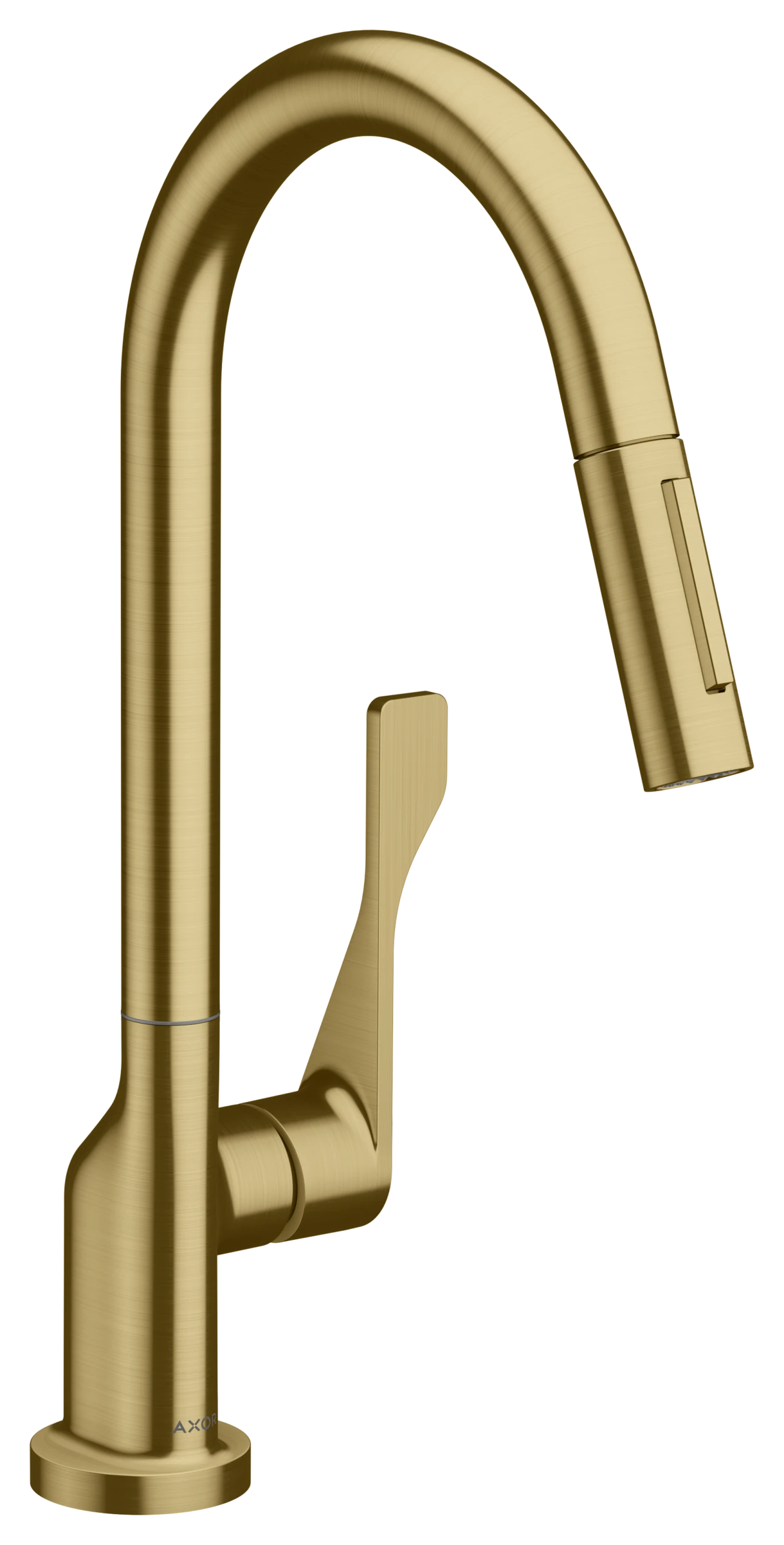 Axor Citterio Single Lever Kitchen Mixer 250 With Pull-out Spray Brushed Brass
