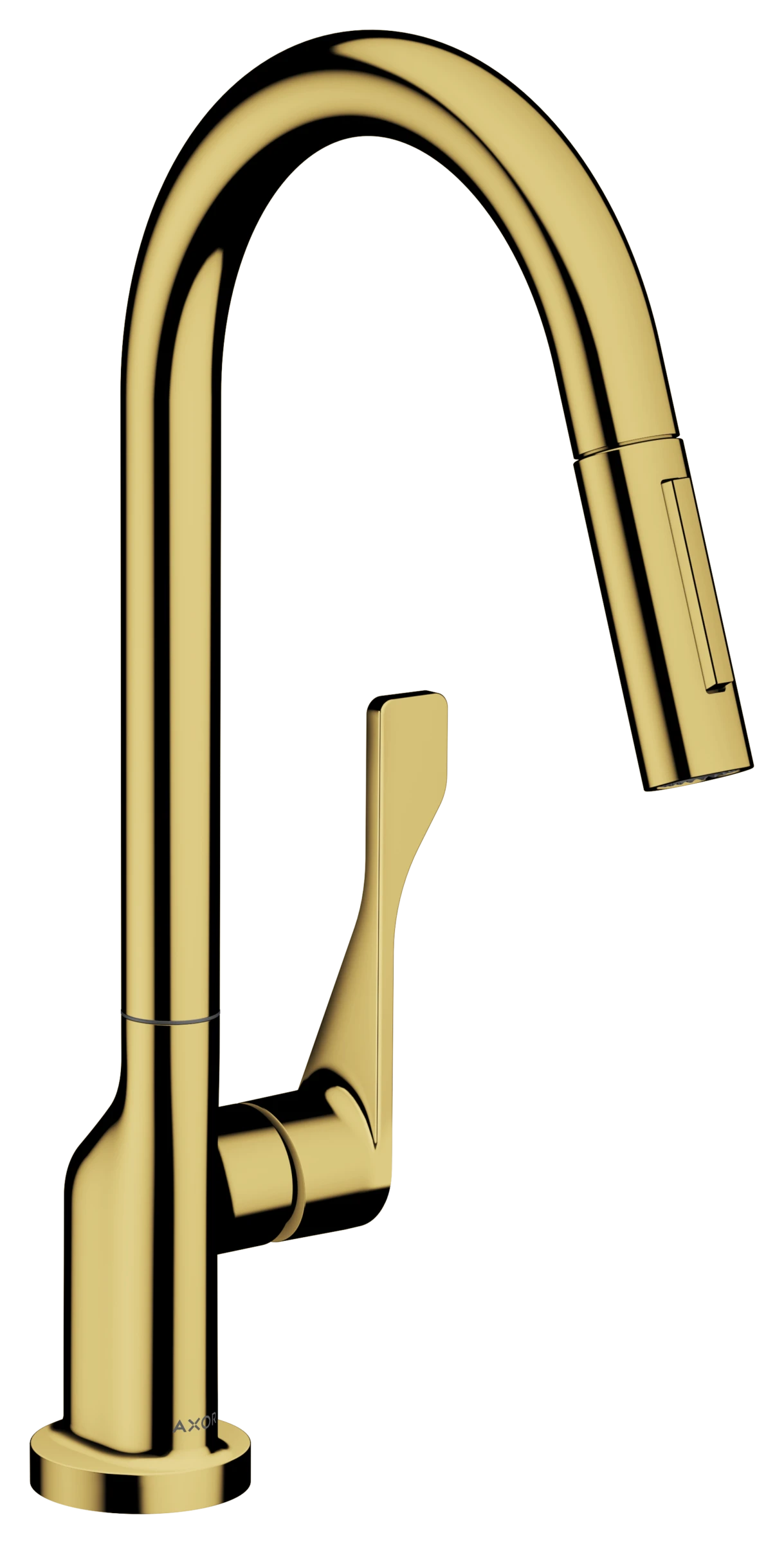 Axor Citterio Single Lever Kitchen Mixer 250 With Pull-out Spray Gold Polished