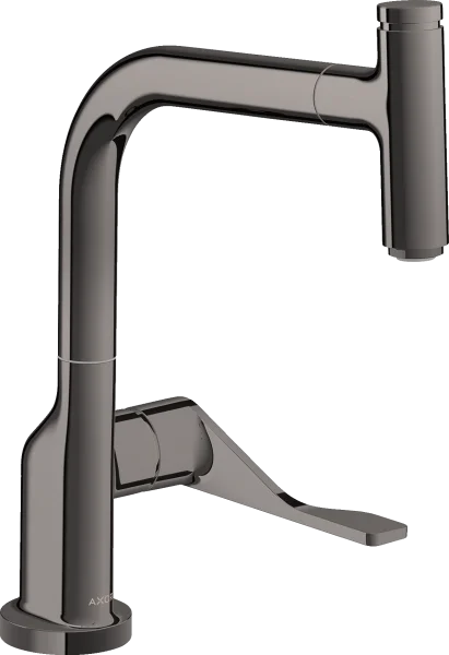 Axor Citterio Single Lever Kitchen Mixer Select 230 With Pull-out Spout Polished Black Chrome