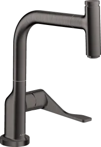 Axor Citterio Single Lever Kitchen Mixer Select 230 With Pull-out Spout Brushed Black Chrome