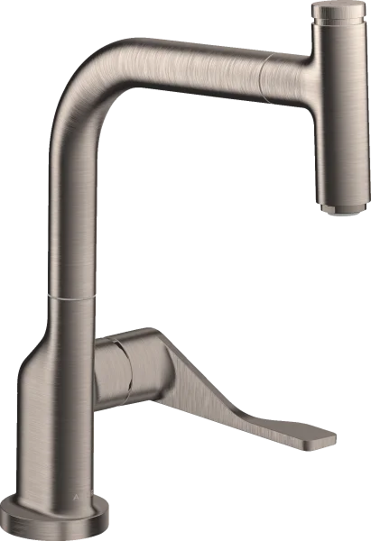Axor Citterio Single Lever Kitchen Mixer Select 230 With Pull-out Spout Stainless Steel