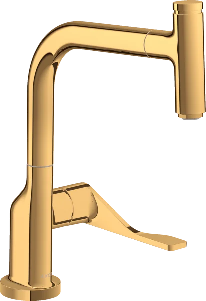 Axor Citterio Single Lever Kitchen Mixer Select 230 With Pull-out Spout Gold Polished