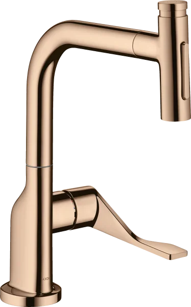 Axor Citterio Single Lever Kitchen Mixer Select 230 2jet With Pull-out Spray Polished Red Gold