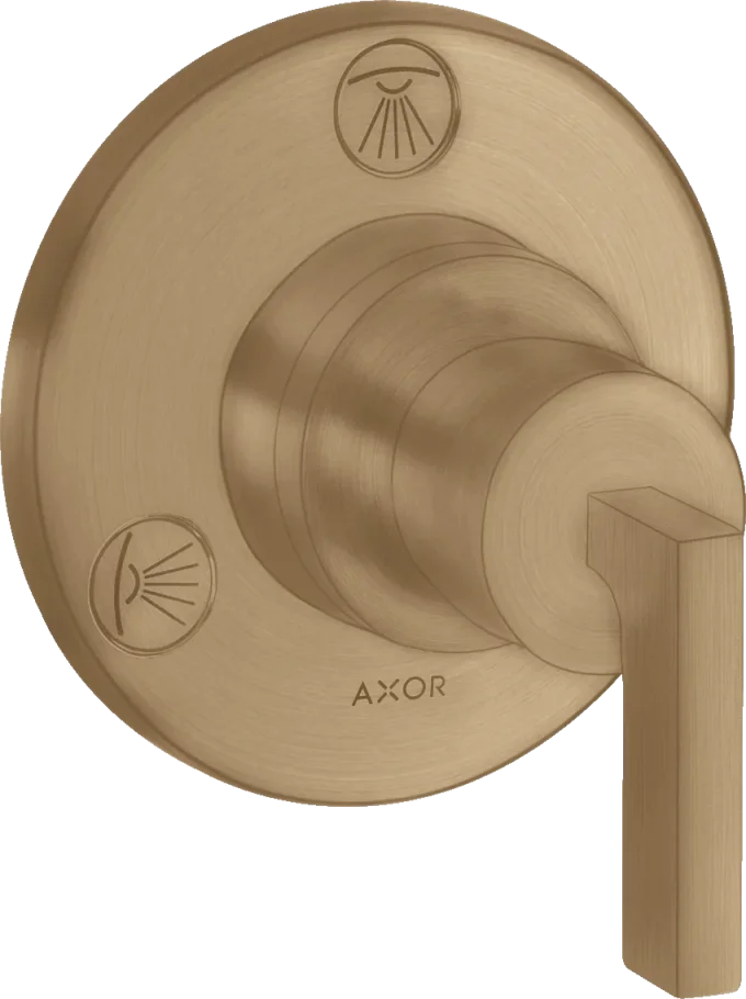 Axor Citterio Manual Shut-off & Diverter Valves 130 X 110 X 87mm Bronze - Brushed product image - Image 1