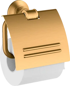 Axor Montreux Toilet Roll Holder With Cover Gold Brushed
