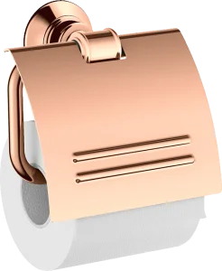 Axor Montreux Toilet Roll Holder With Cover Polished Red Gold