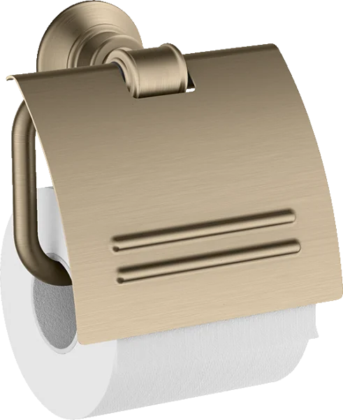 Axor Montreux Toilet Roll Holder With Cover Brushed Nickel