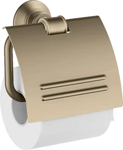 Axor Montreux Toilet Roll Holder With Cover Brushed Nickel