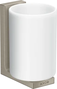 Axor Universal Rectangular Tooth Brush Tumbler 256 X 163 X 102mm Nickel - Brushed