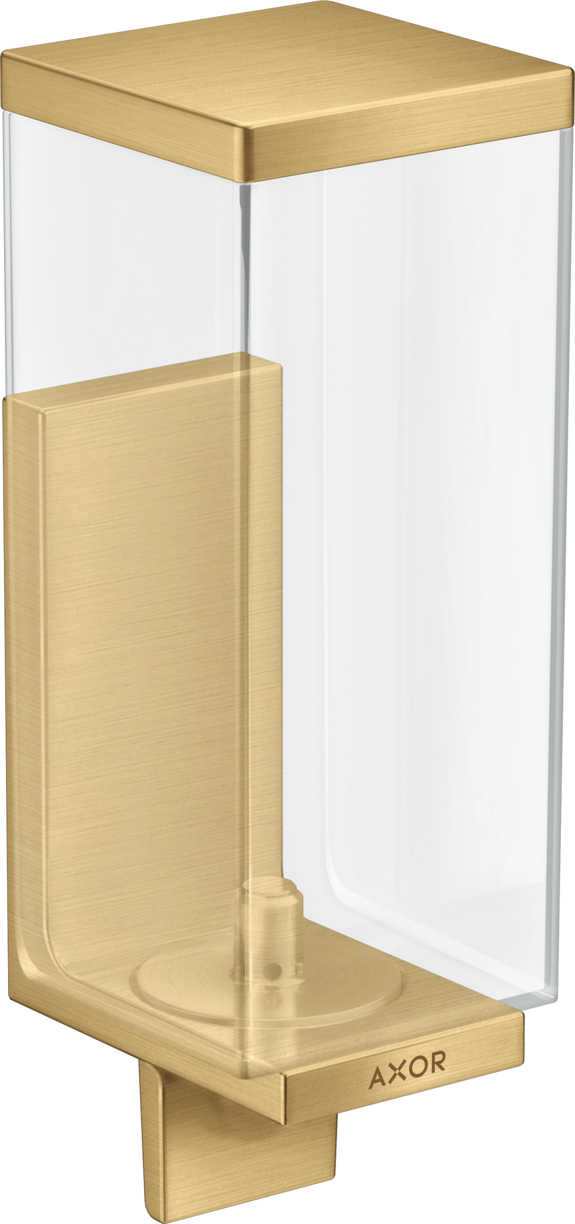 Axor Universal Rectangular Lotion Dispenser 255 X 185 X 180mm Gold - Brushed