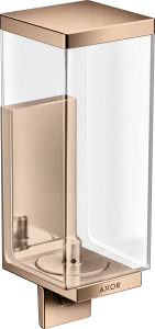 Axor Universal Rectangular Lotion Dispenser 255 X 185 X 180mm Rose Gold/gold - Polished