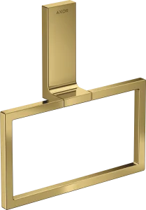 Axor Universal Rectangular Towel Ring 285 X 157 X 82mm Gold - Polished
