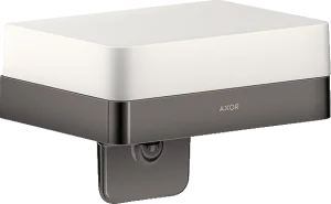 Axor Universal Softsquare Soap Dispenser With Shelf Polished Black Chrome