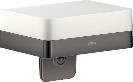 Axor Universal Softsquare Soap Dispenser With Shelf Polished Black Chrome