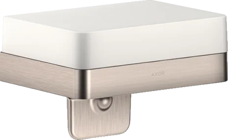 Axor Universal Softsquare Soap Dispenser With Shelf Stainless Steel