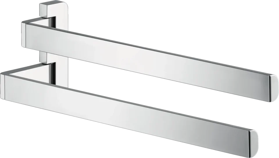 Axor Universal Softsquare Towel Holder Twin-handle Chrome product image - Image 2