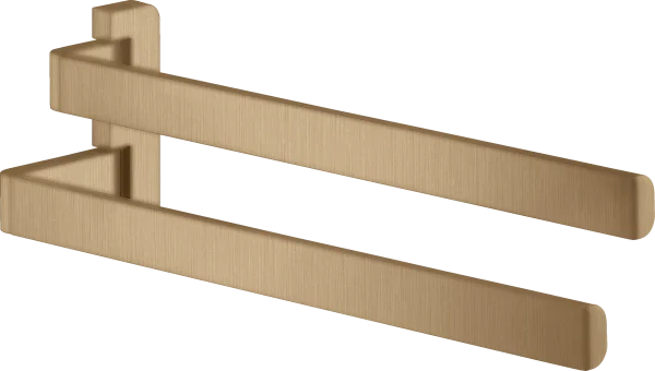 Axor Universal Softsquare Towel Holder Twin-handle Brushed Bronze