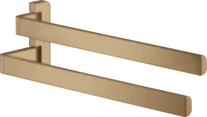 Axor Universal Softsquare Towel Holder Twin-handle Brushed Bronze
