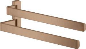 Axor Universal Softsquare Towel Holder Twin-handle Brushed Red Gold