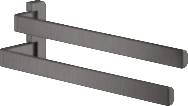 Axor Universal Softsquare Towel Holder Twin-handle Brushed Black Chrome
