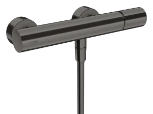 Axor Uno Single Lever Manual Shower Mixer For Exposed Installation With Zero Handle Brushed Black Chrome
