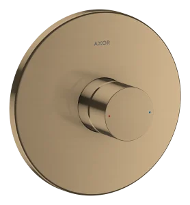 Axor Uno Single Lever Manual Shower Mixer For Concealed Installation With Zero Handle Brushed Bronze