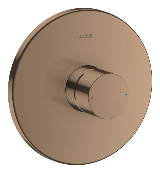 Axor Uno Single Lever Manual Shower Mixer For Concealed Installation With Zero Handle Brushed Red Gold