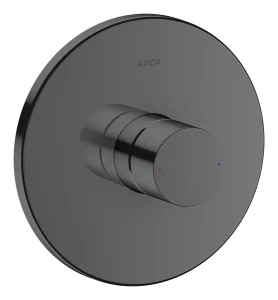 Axor Uno Single Lever Manual Shower Mixer For Concealed Installation With Zero Handle Polished Black Chrome