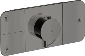 Axor One Thermostatic Module For Concealed Installation For 3 Outlets Polished Black Chrome