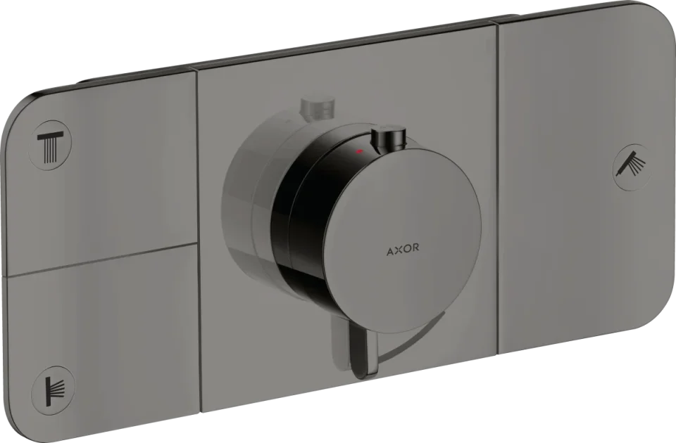 Axor One Thermostatic Shower Mixer Concealed 450 X 230 X 255mm Gunmetal/chrome - Polished product image - Image 1
