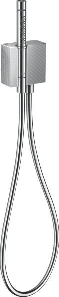 Axor Edge Porter Unit With Baton Hand Shower 2jet And Shower Hose - Diamond Cut Chrome