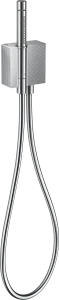 Axor Edge Porter Unit With Baton Hand Shower 2jet And Shower Hose - Diamond Cut Chrome