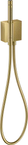 Axor Edge Porter Unit With Baton Hand Shower 2jet And Shower Hose - Diamond Cut Gold Polished