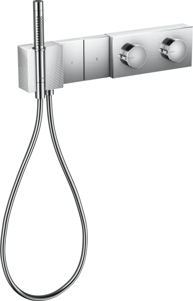 Axor Edge Thermostatic Module Select 470/100 For Concealed Installation For 2 Outlets - Diamond Cut Chrome
