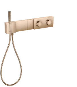 Axor Edge Thermostatic Module Select 540/100 For Concealed Installation For 3 Outlets - Diamond Cut Polished Red Gold