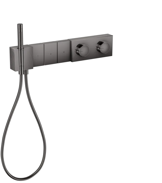 Axor Edge Thermostatic Shower Mixer Concealed 560 X 395 X 150mm Gunmetal/chrome - Polished