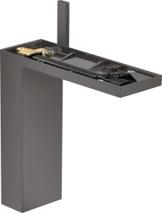 Axor Myedition Single Lever Basin Mixer 230 With Push-open Waste Without Plate Brushed Black Chrome