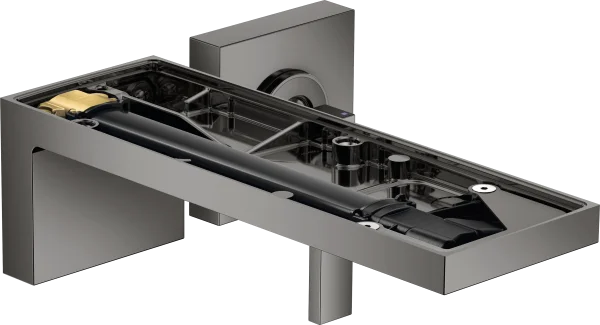 Axor Myedition Single Lever Basin Mixer For Concealed Installation Wall-mounted With Spout 221 Mm Without Plate Polished Black Chrome