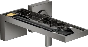 Axor Myedition Single Lever Basin Mixer For Concealed Installation Wall-mounted With Spout 221 Mm Without Plate Polished Black Chrome